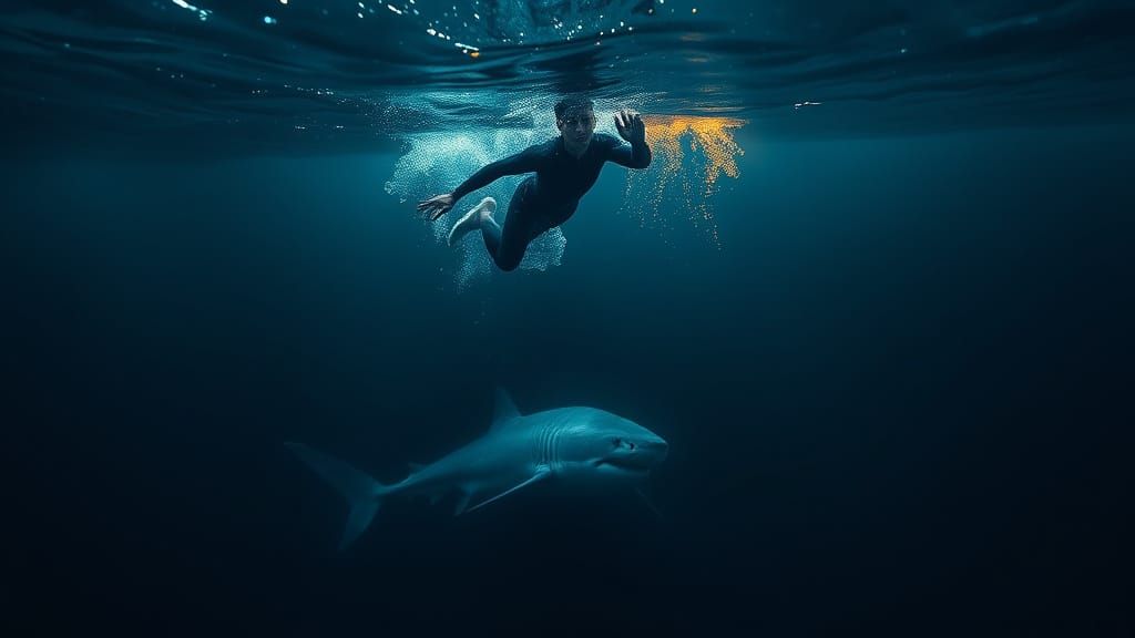 Deep Sea Horror in Dark, Foreboding Blue