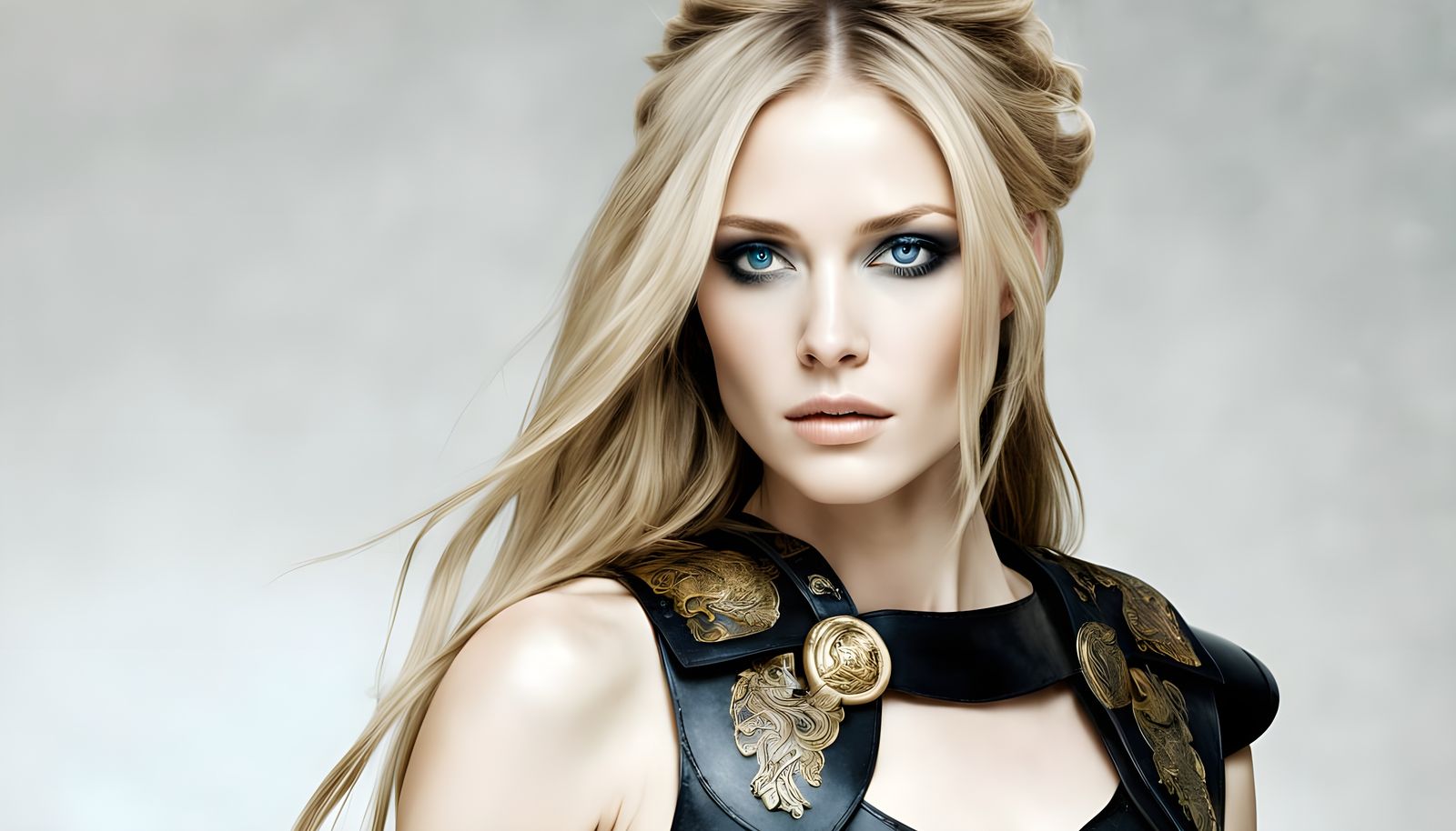 Roman Warrior Goddess in Epic Realism Style