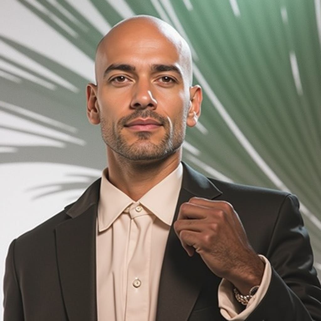 Elegant Black and White Portrait in High Fashion Style