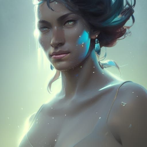 Angra Manyu Portrait in Hyperdetailed Style