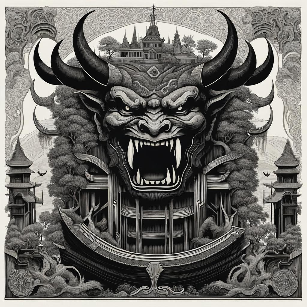 Cypress Bonsai in Swamp: Folk Art Brutalism