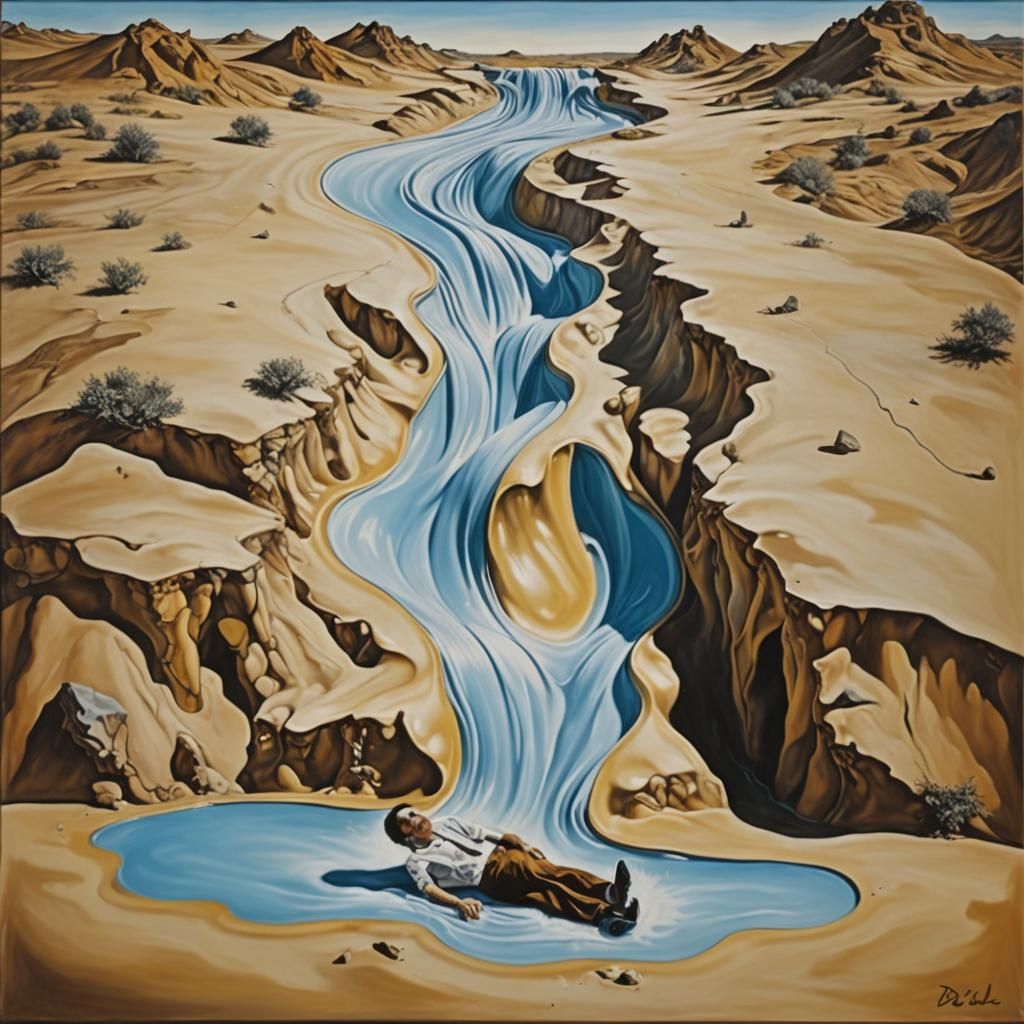 Surrealist Slip N Slide in Dali Style