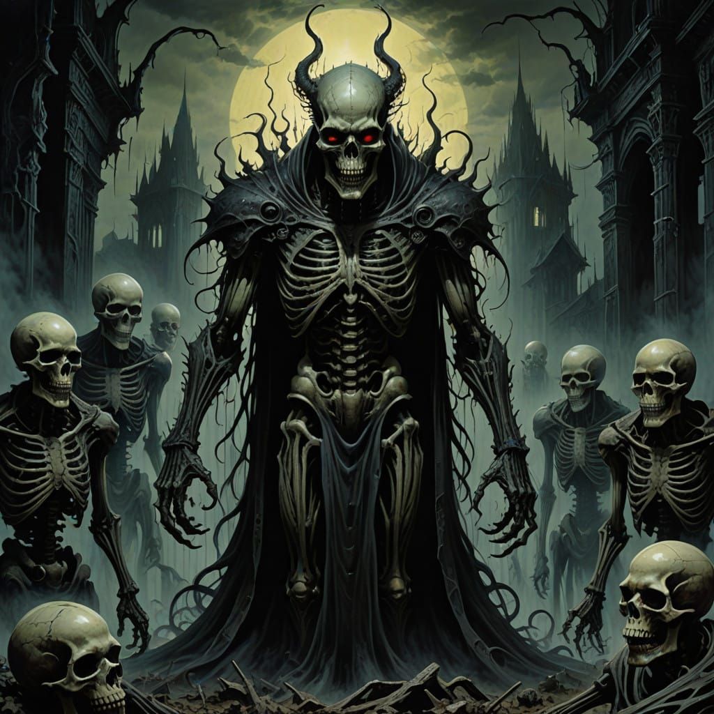 Sinister Horror in Dark Gothic Style