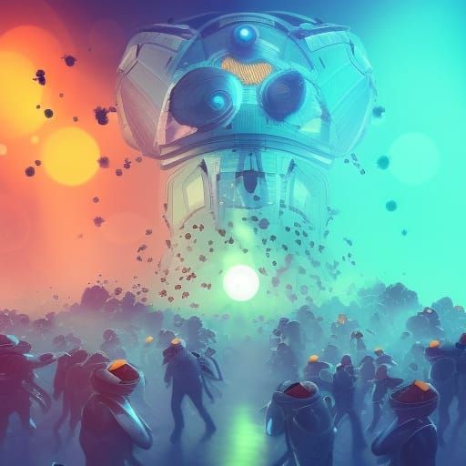 Hyperrealistic Spaceship Hive Concept Art