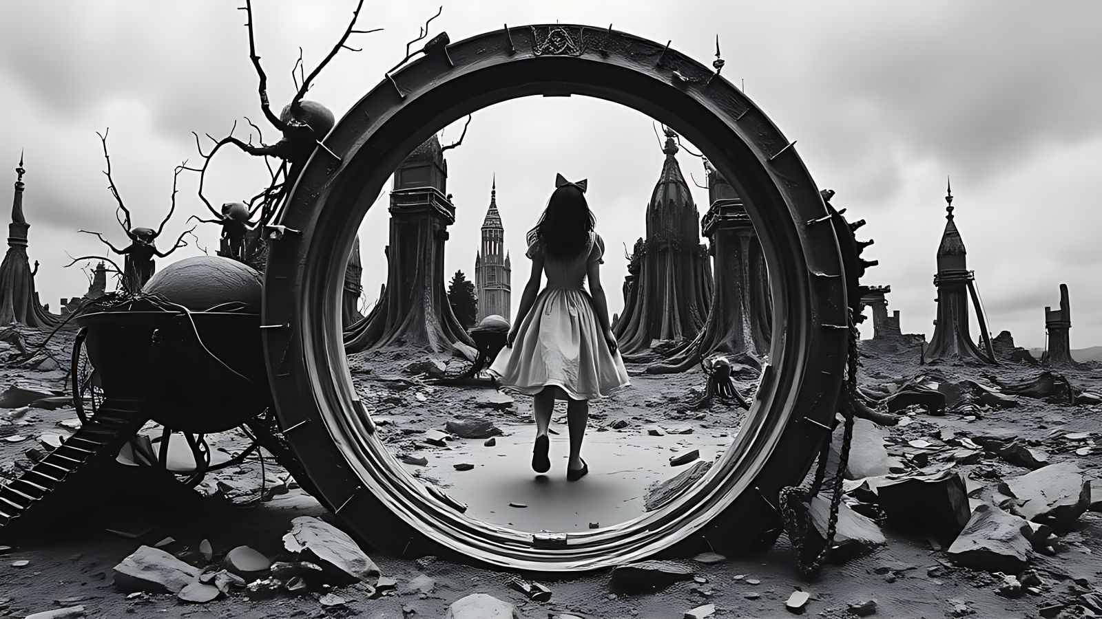 Through a looking glass into a fractured  Wonderland . . .