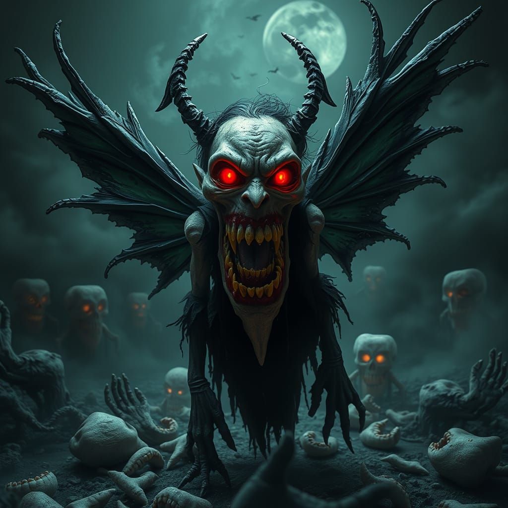 Dark Tooth Fairy, a Twisted Monster of Malevolent Intent