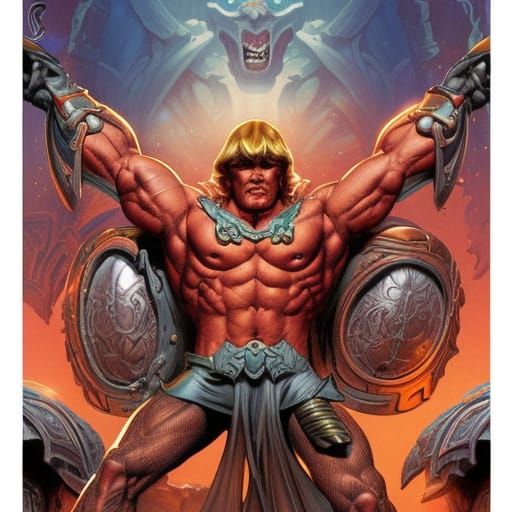 Masters of the Universe in Comic Book Style