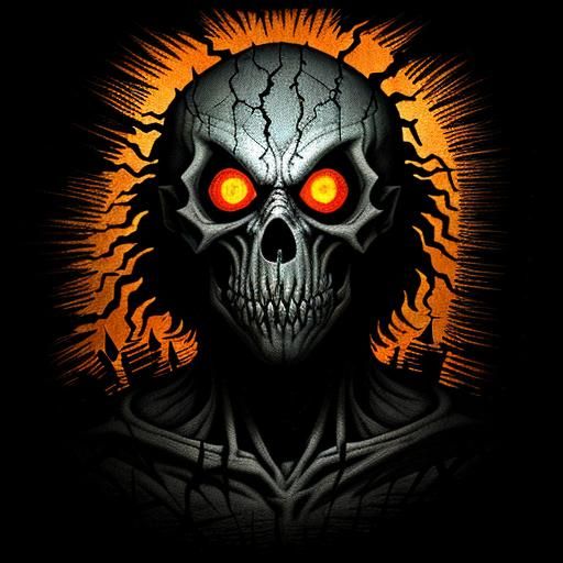 Scary Closet Monster in Childlike Horror Art