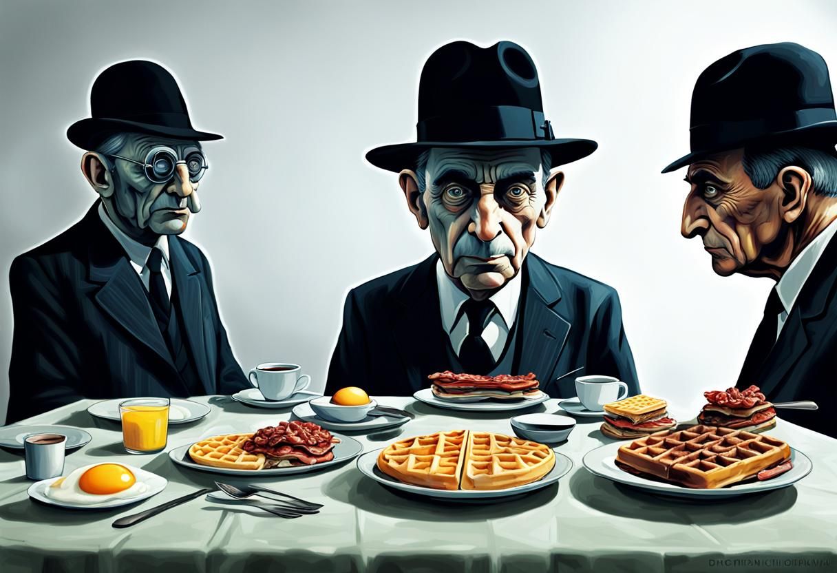 Hyperdetailed Portrait: Propaganda Food and Surreal Distorti...