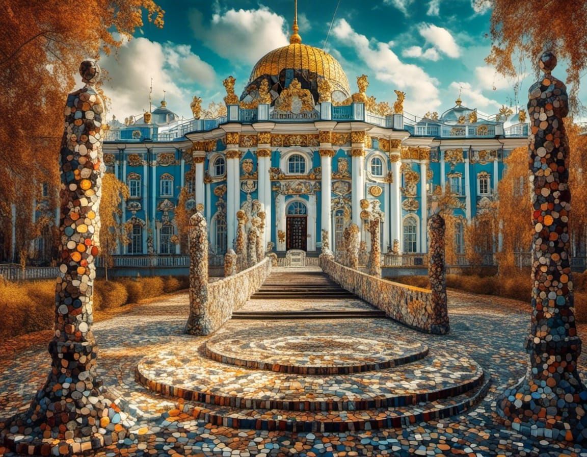 Mosaic Art of Catherine's Palace in Russia