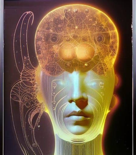 Surreal Remote Viewing Astral Projection in Fluid Style