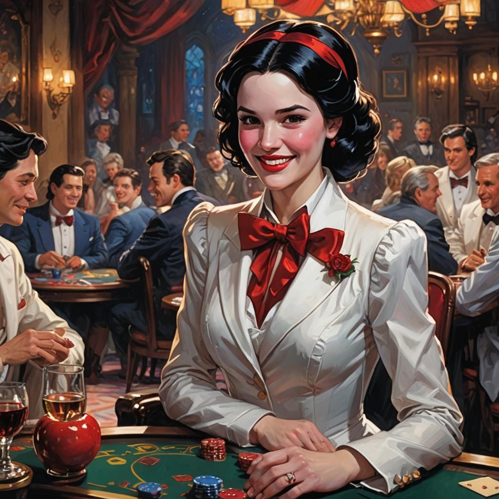 Snow White Plays Blackjack: Impressionistic Comic Art
