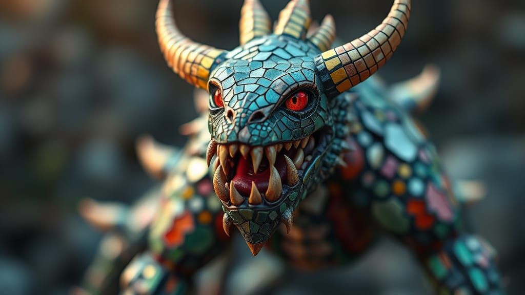 Mosaic Masterpieces: Colorful Creatures from Unconventional ...