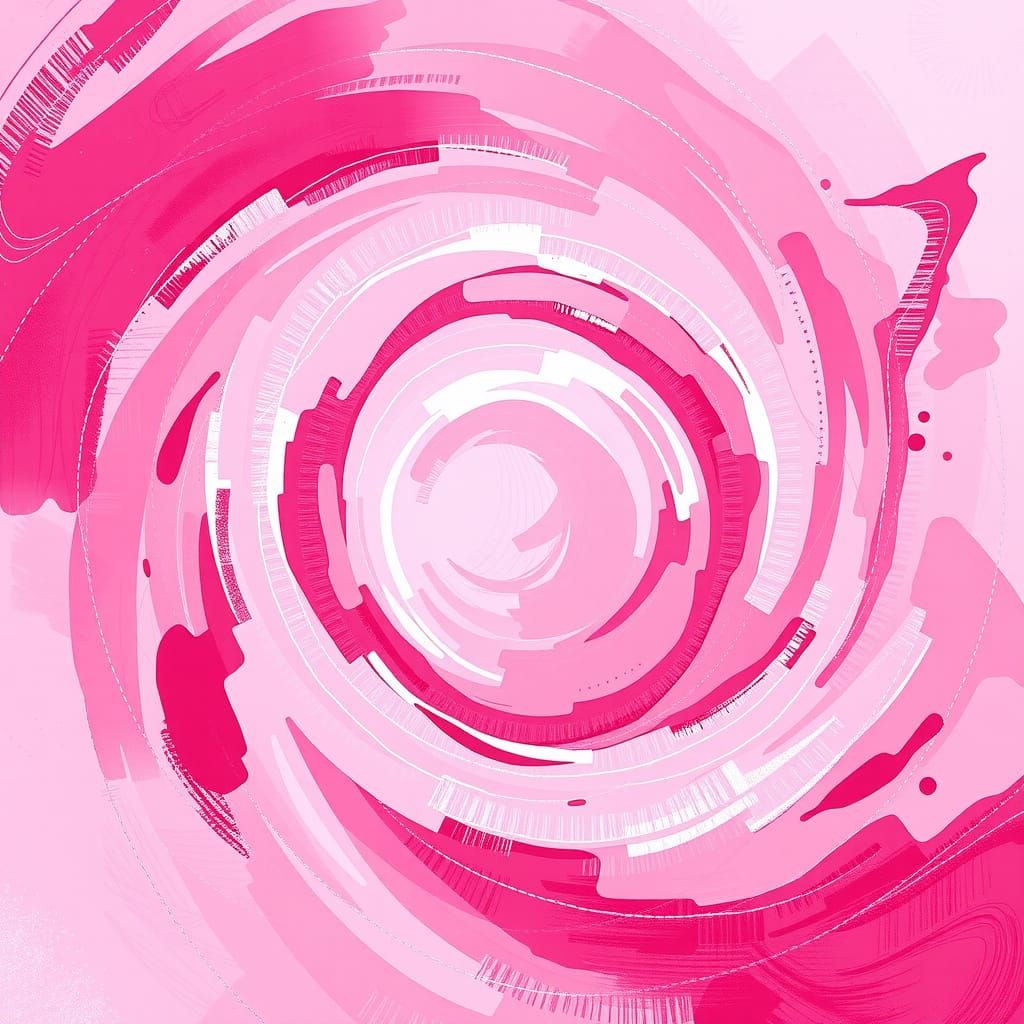 Abstract Swirling Pastel Vortex in Expressionist Style