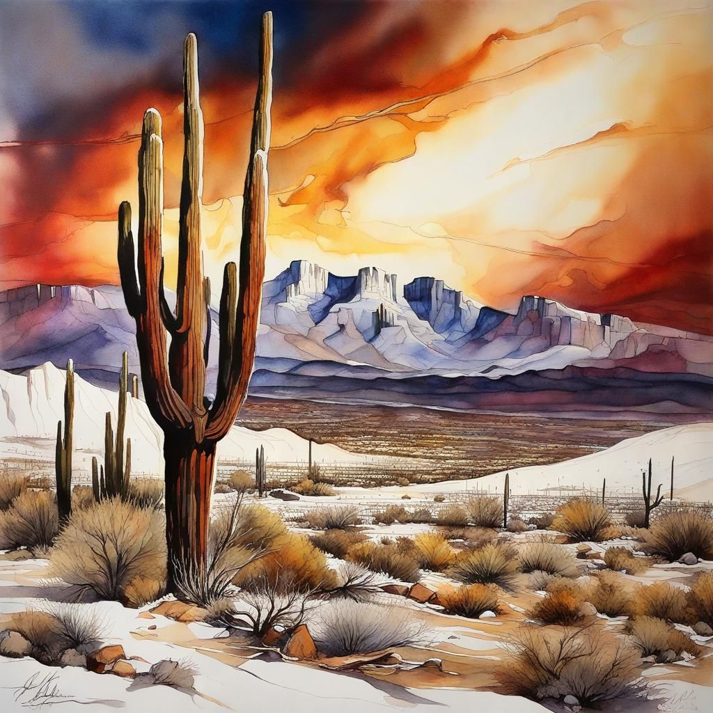 Snow in the High Desert