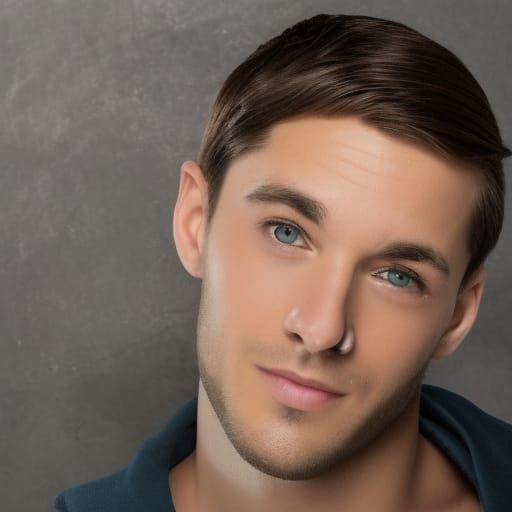 Portrait of a Fresh-Faced Handsome Man