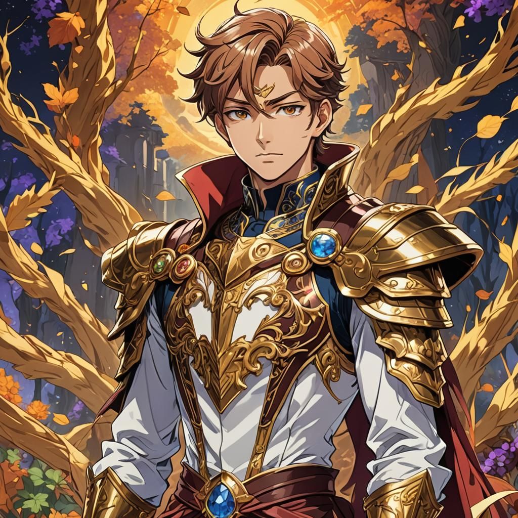 Anime Prince of Harvest Valley in Studio Trigger Style