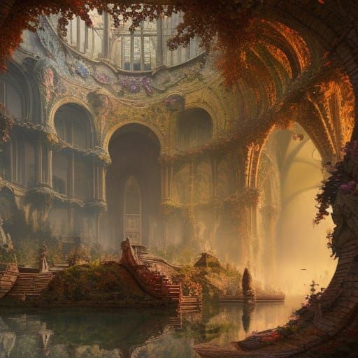 Epic Castle Hall: Staircase to Heaven