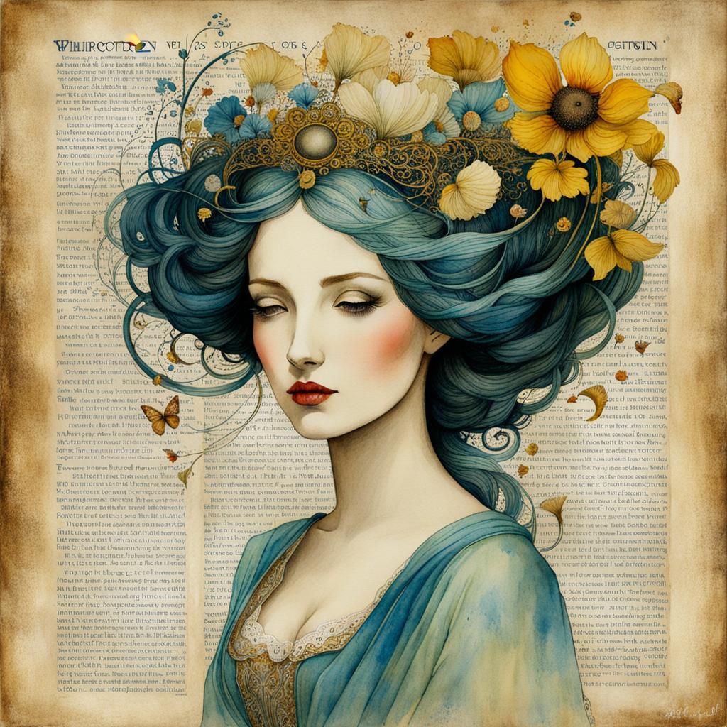 Whimsical Watercolor "Forgotten" Poster Art