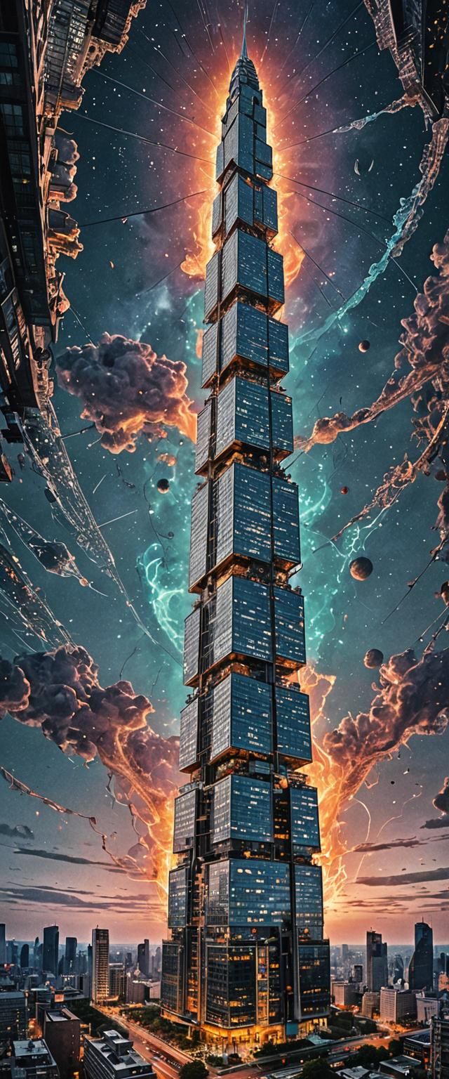 Bizarre Fractal Phallic Skyscraper