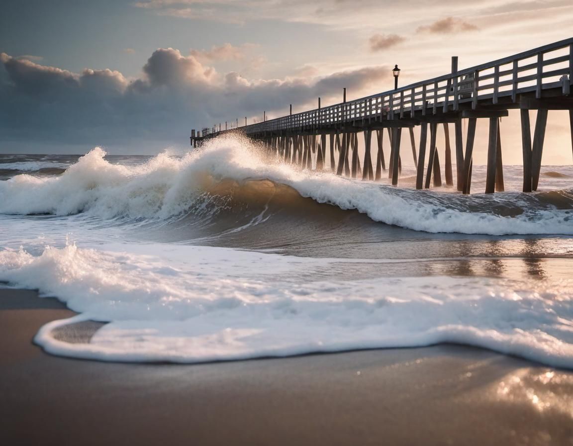 Cape Hatteras Pier at Magic Hour