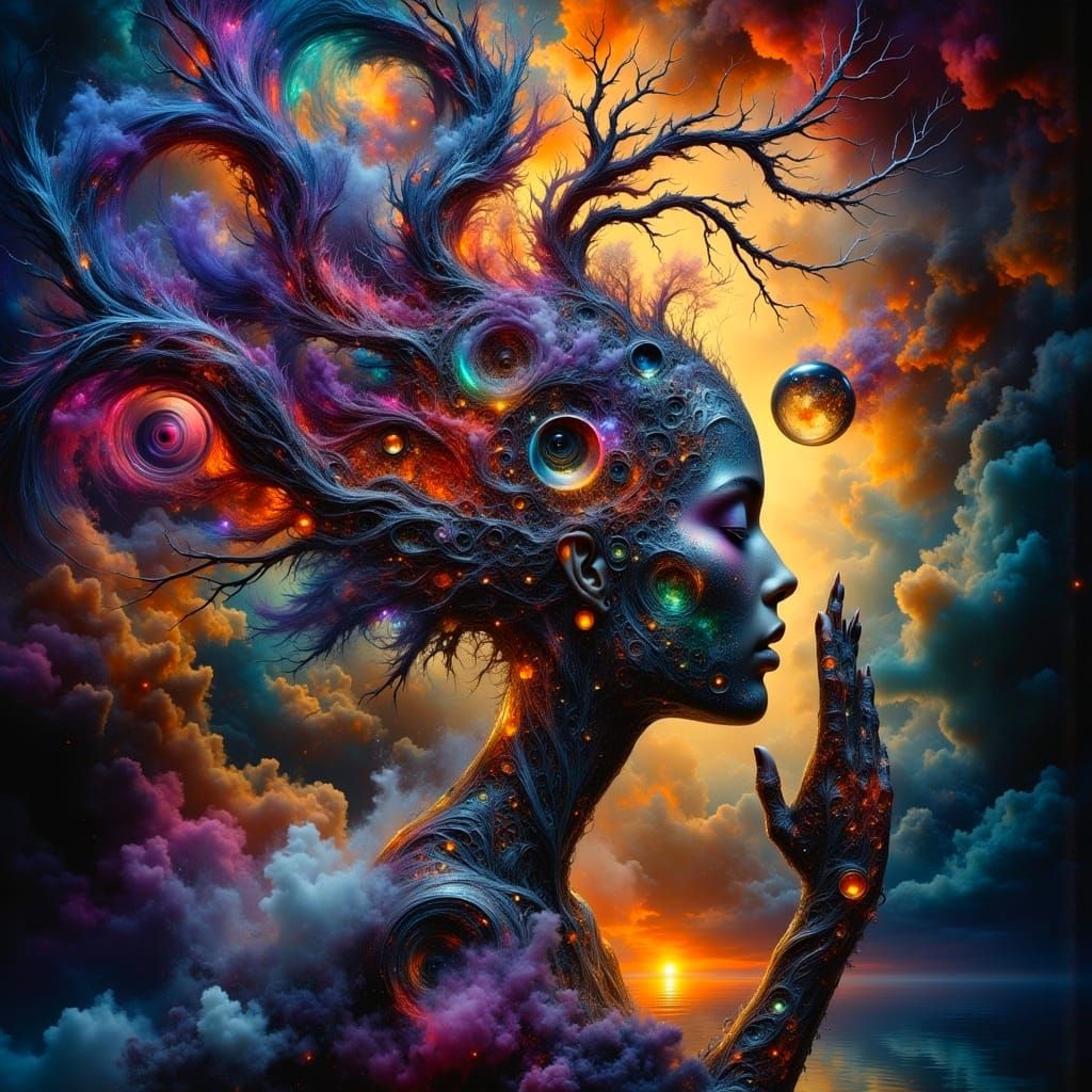 Ethereal Dreamscapes in Vibrant Gradients