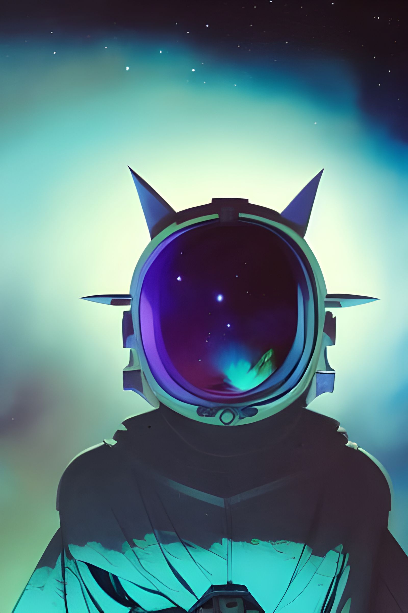 Dark Matter Explorer in Space: Retrofuturistic Portrait