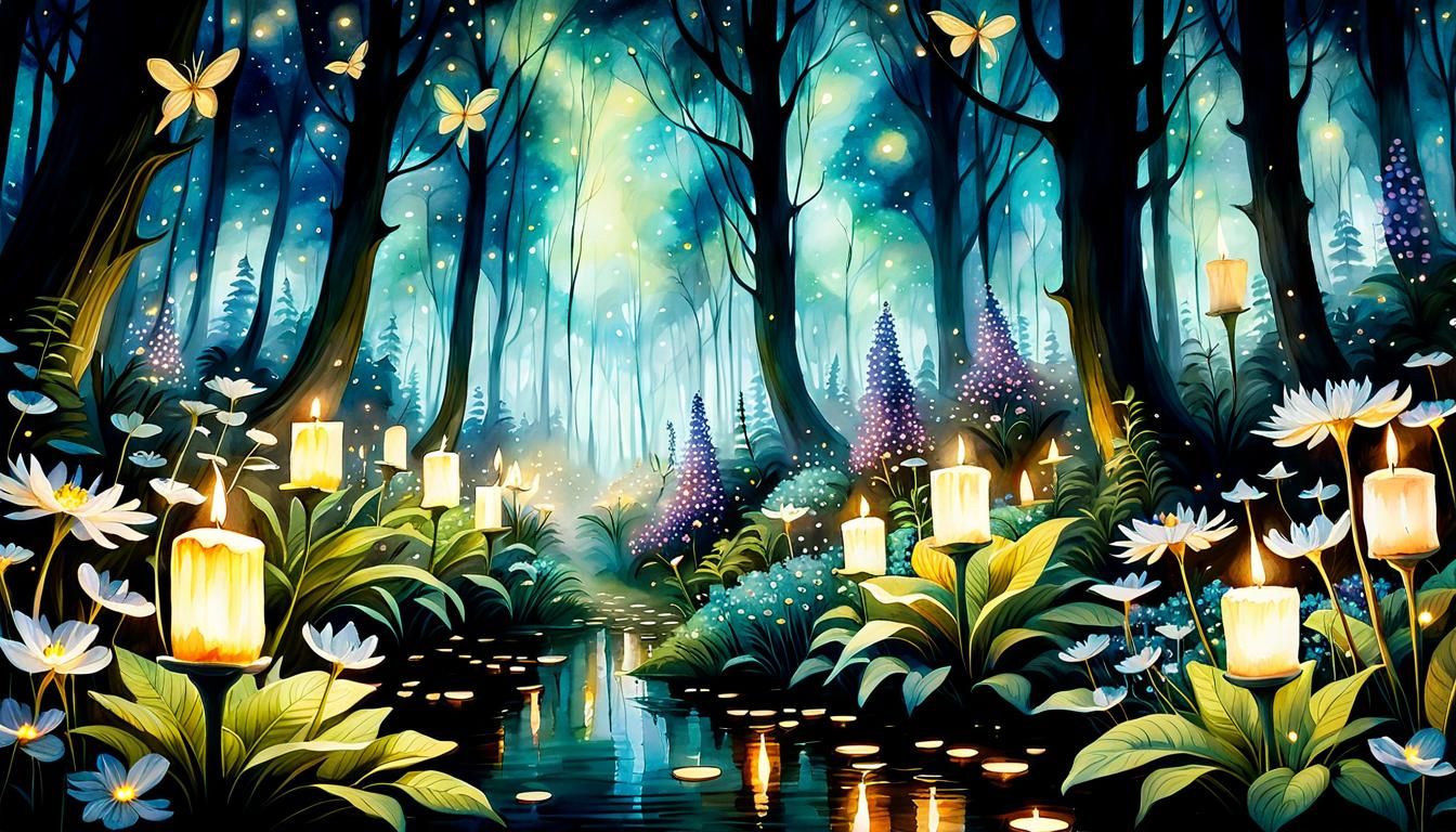 The Enchanted Grove: Where Forgotten Hopes Glow