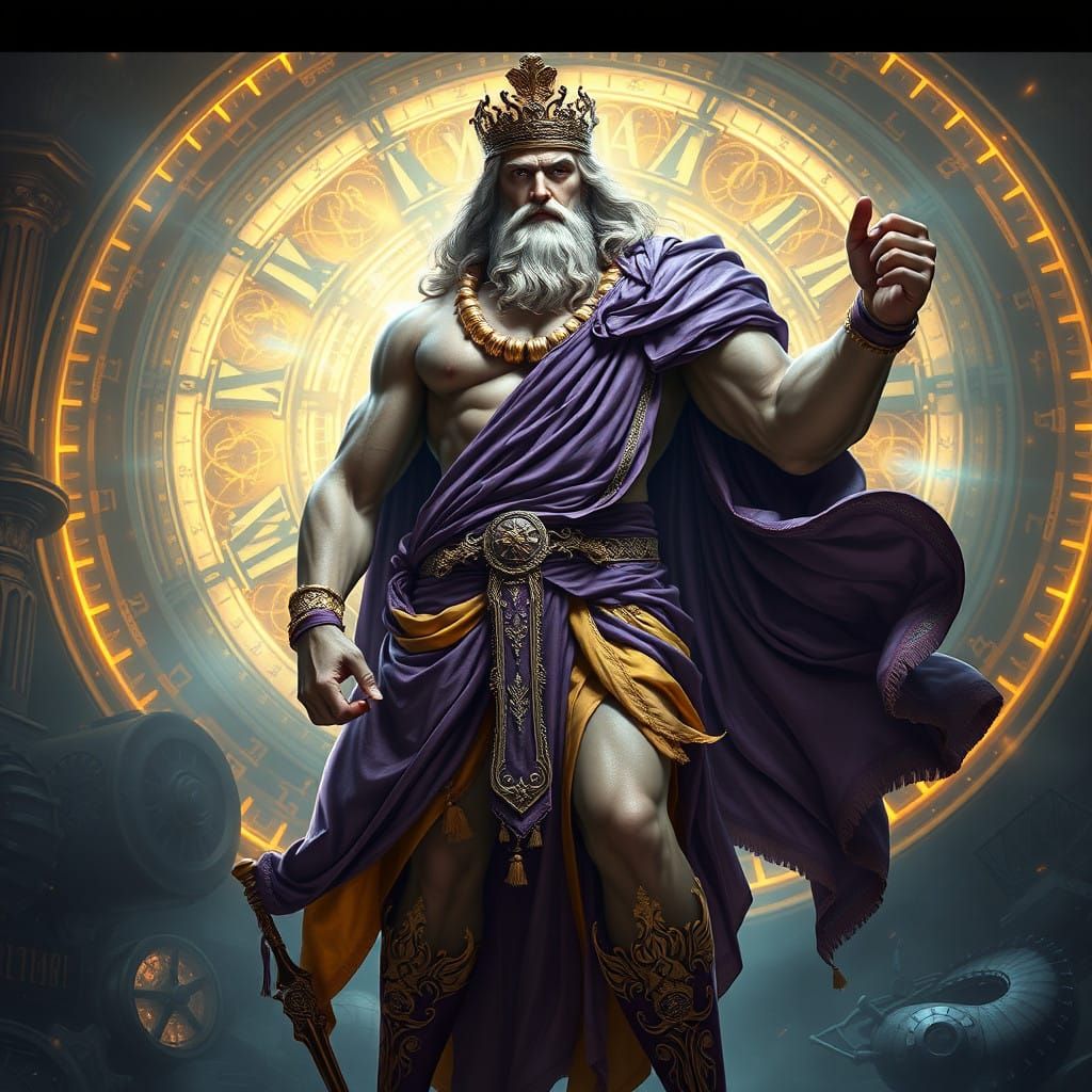 Timeless God of Time Reigns in Gothic Splendor