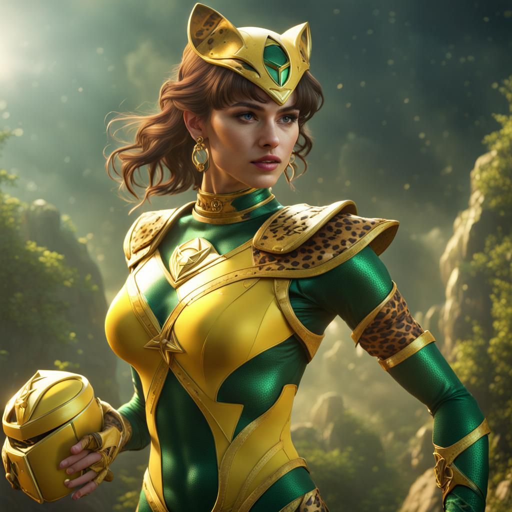 Sailor Jupiter as Leopard Power Ranger Art