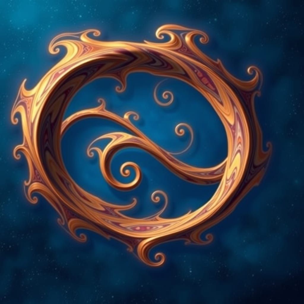 Majestic Infinity Symbol in Dreamlike Surrealist Style