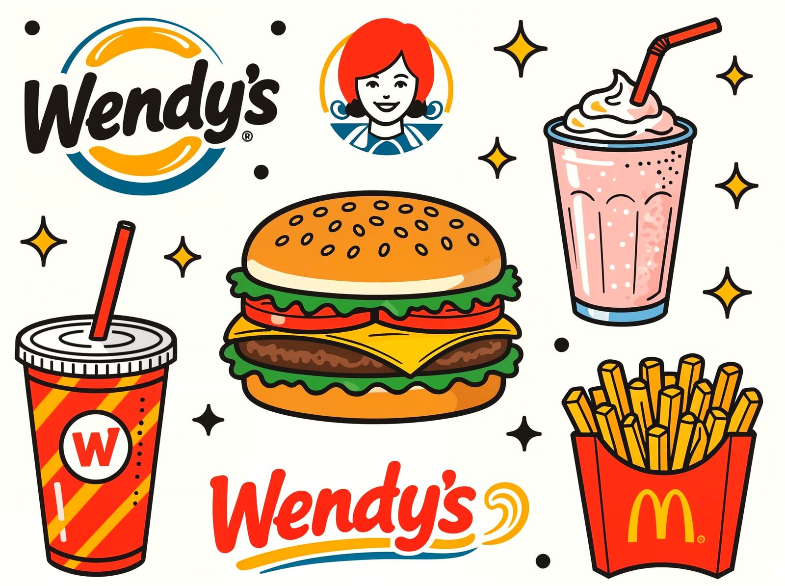 Wendy's Flash Tattoo Sheet