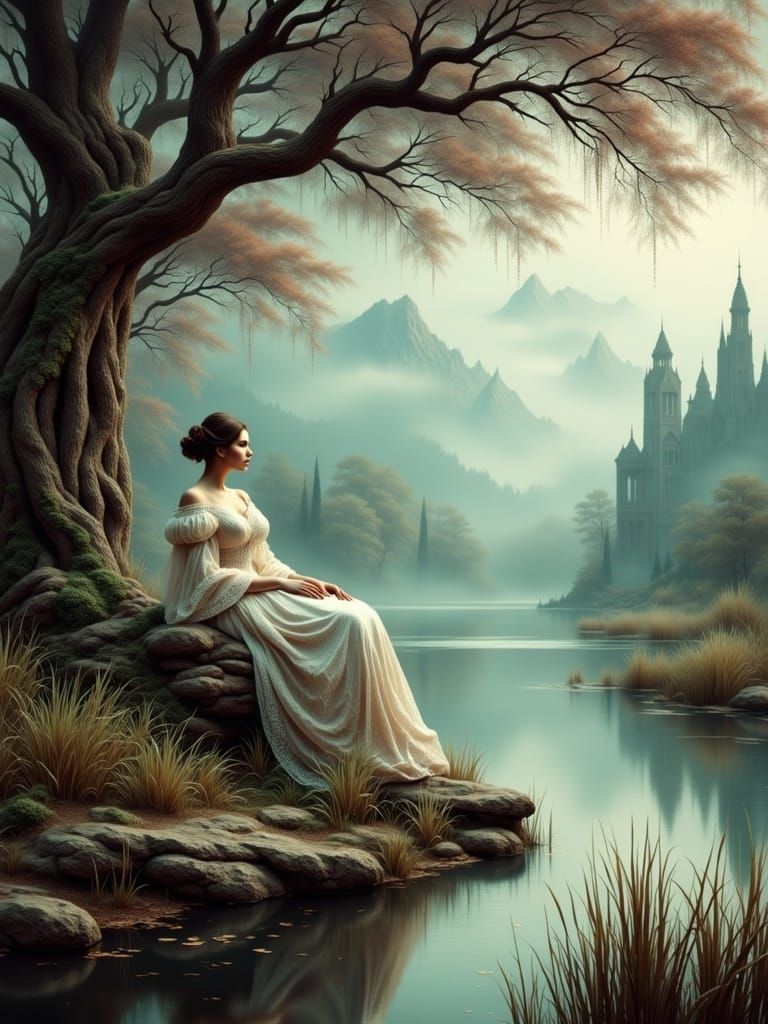 Victorian Lady by Misty Pond in Fantasy Style