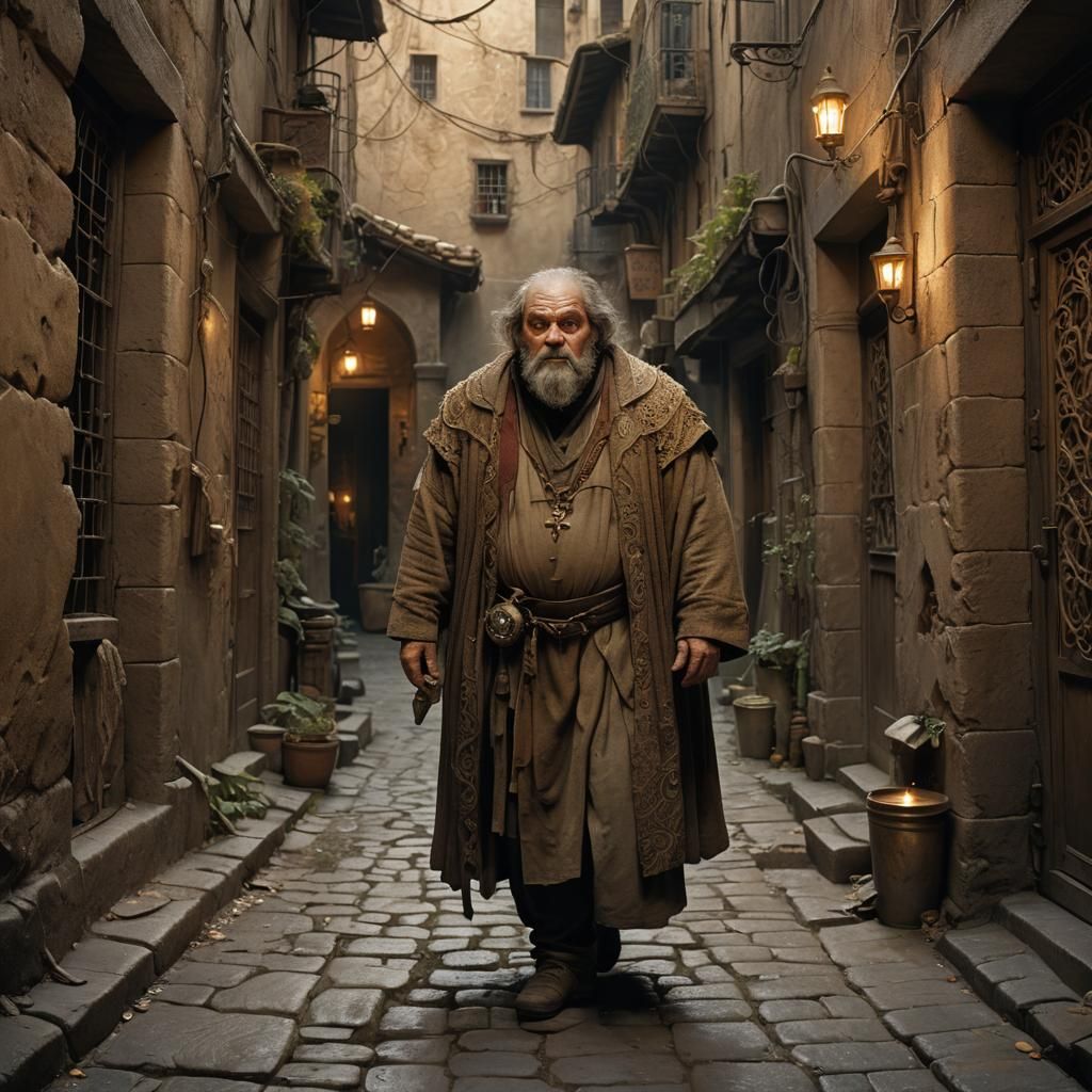 Mystical Alleyway: A Fantasy Concept Art