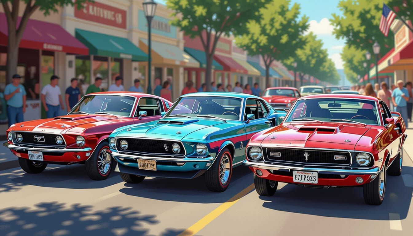 Iconic Muscle Cars at Vintage Show