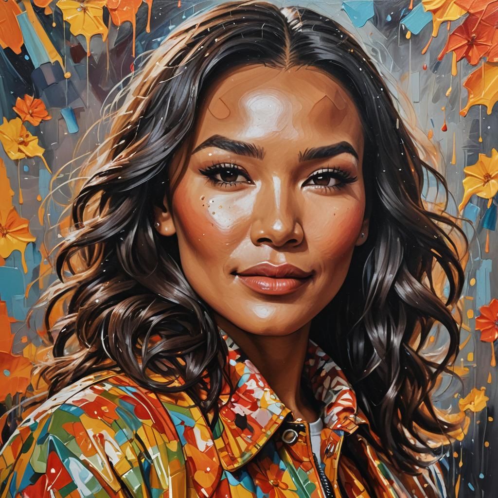 Broadway Star in Oil Painting with Dramatic Lighting