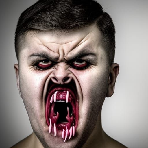 Terrifying Man with a Meaty Face