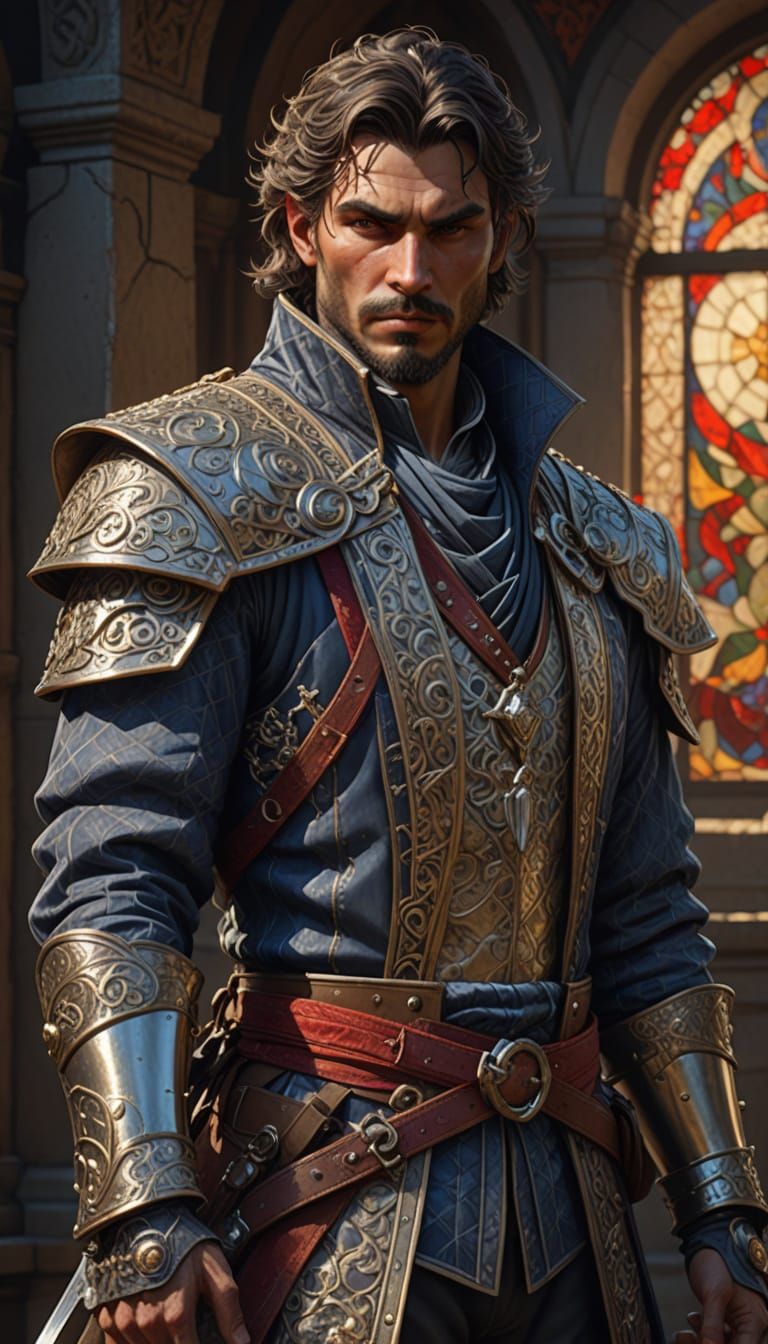 Renaissance-Inspired Rogue in Fine Garb