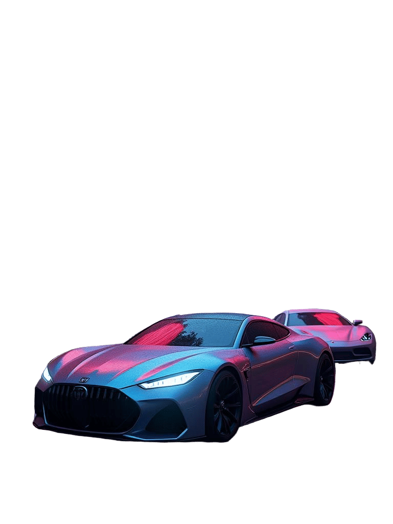 Luxury Cars in Detailed Matte Painting