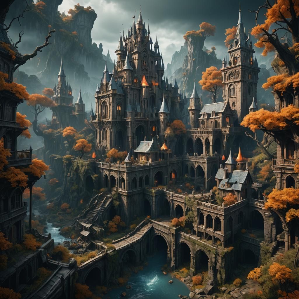 Scary Fantasy Concept Art in Deep Color