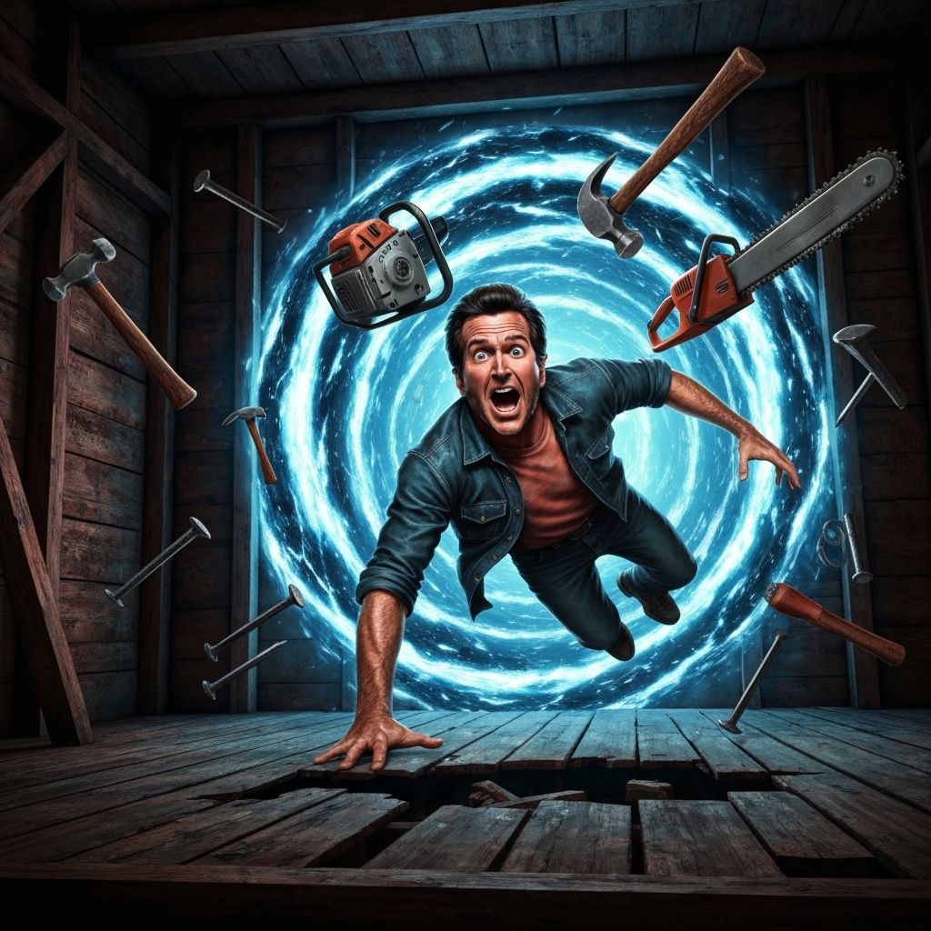 Evil Dead Ash Sucked into Dark Portal