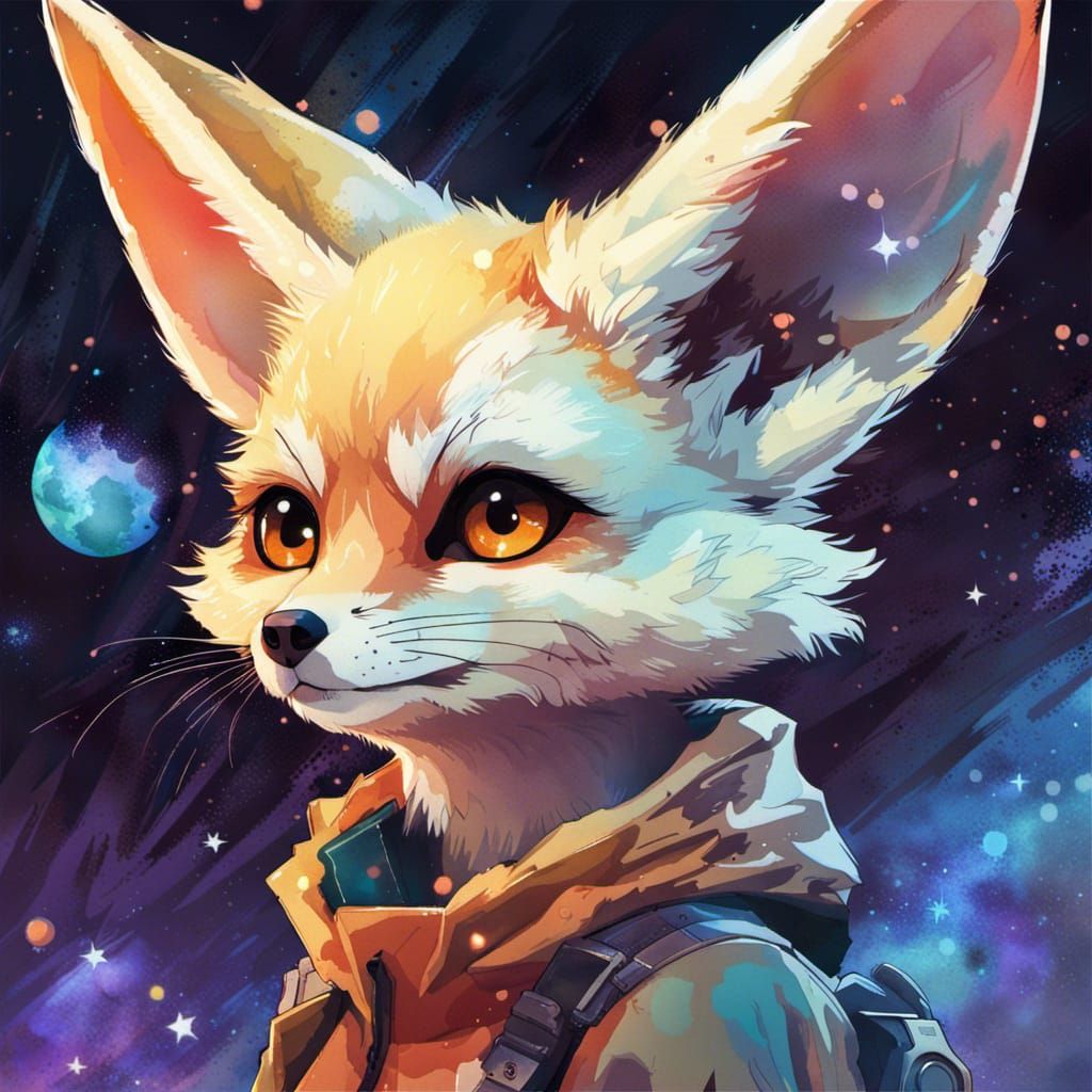 Space fennec fox