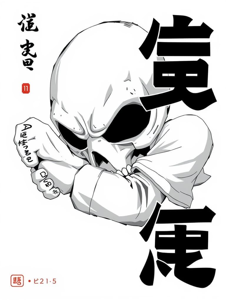 Monochromatic ASCII Art with Geometric Patterns