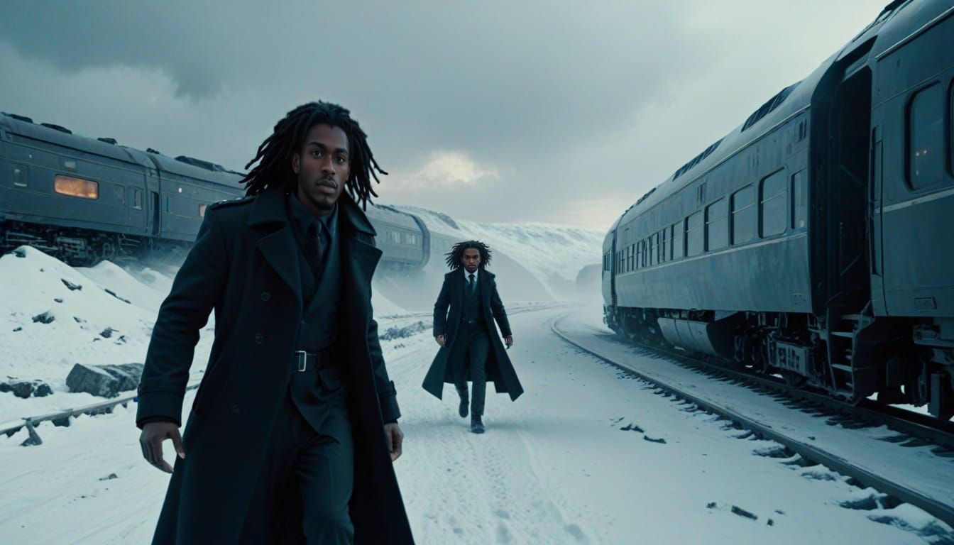 Detective Andre Layton Chases Suspect on Snowpiercer Train