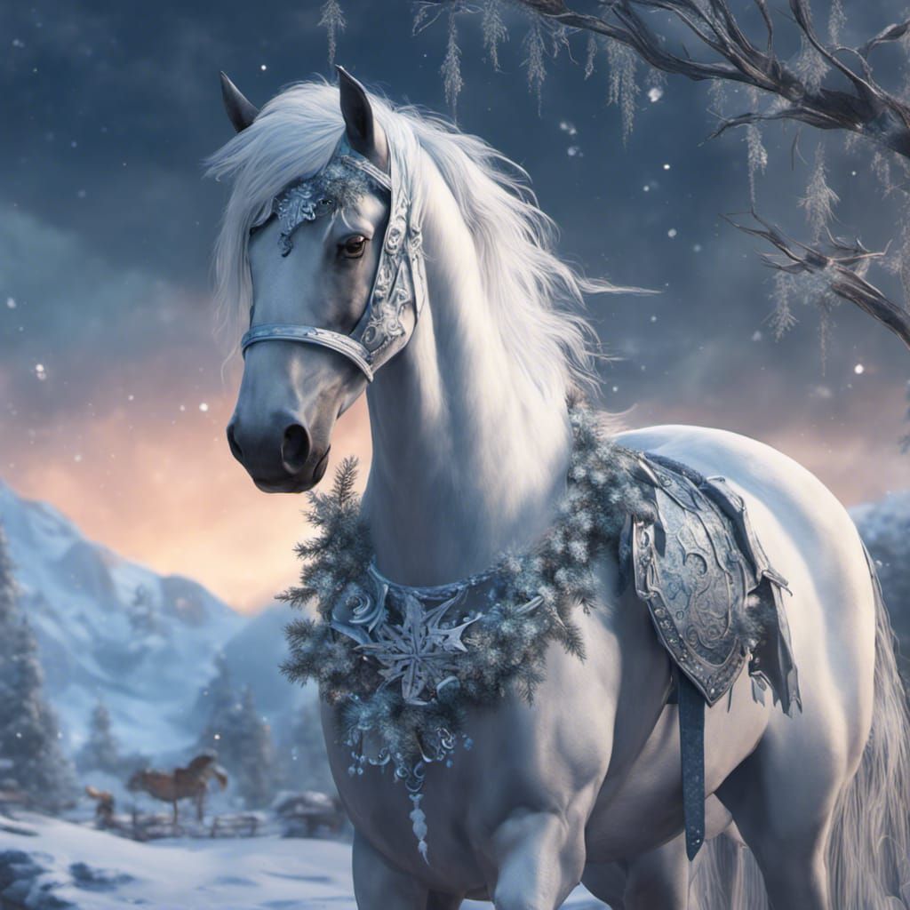 Christmas horse