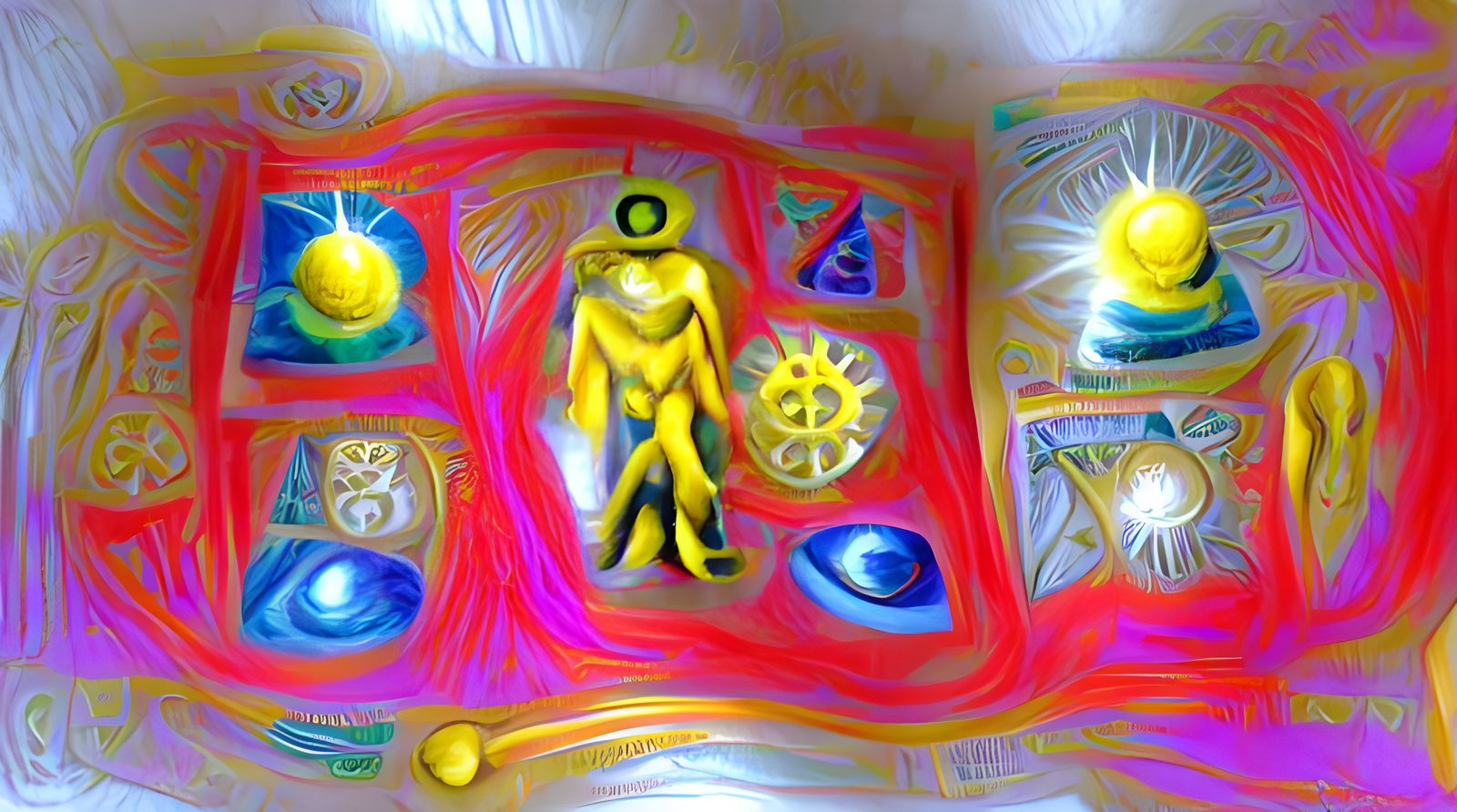 Mayan Calendar Art: Yellow Human Energy and Wisdom