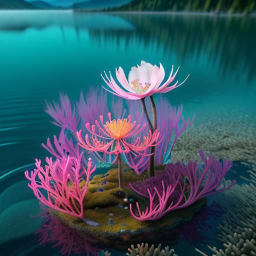 Vibrant Underwater Ecosystem Captured with Hyperrealistic Ph...