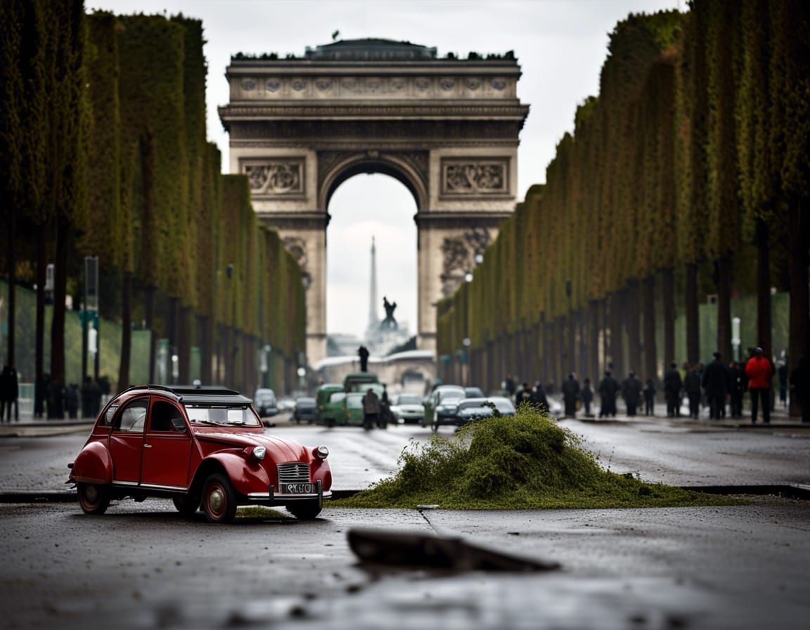 Post-Apocalyptic Paris: Champs Elysee Photography