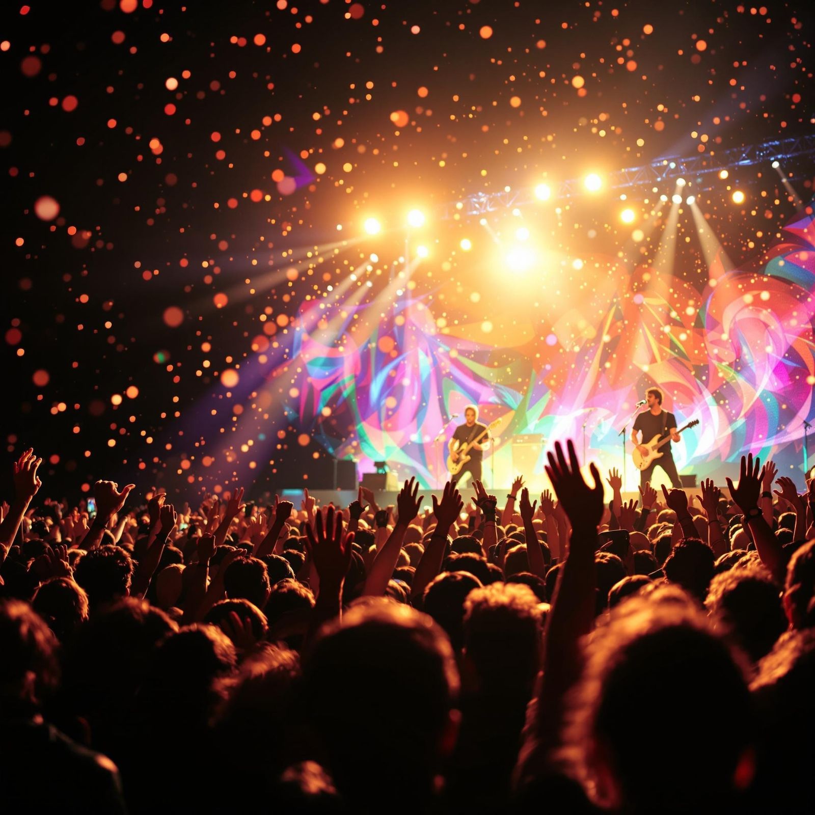 Electric Crowd Rocks Out Under Golden Sunlight