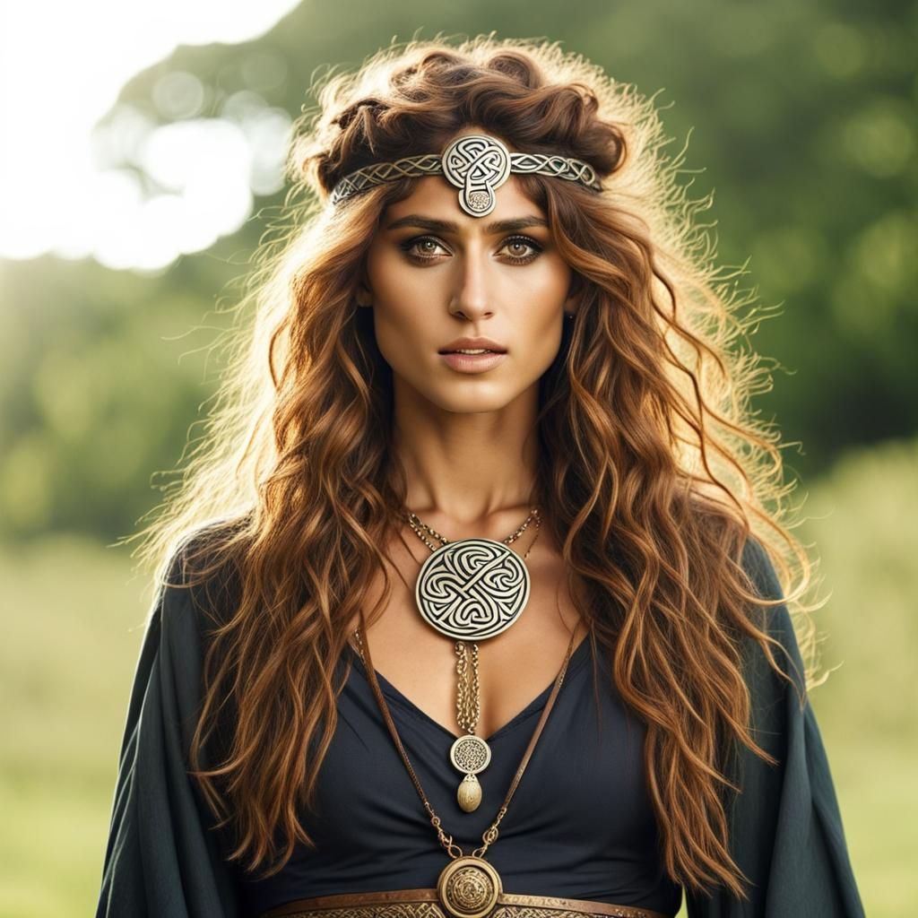 Nadia Hilker as Celtic Pict Woman Portrait